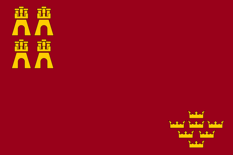 Bandera de la región de Murcia