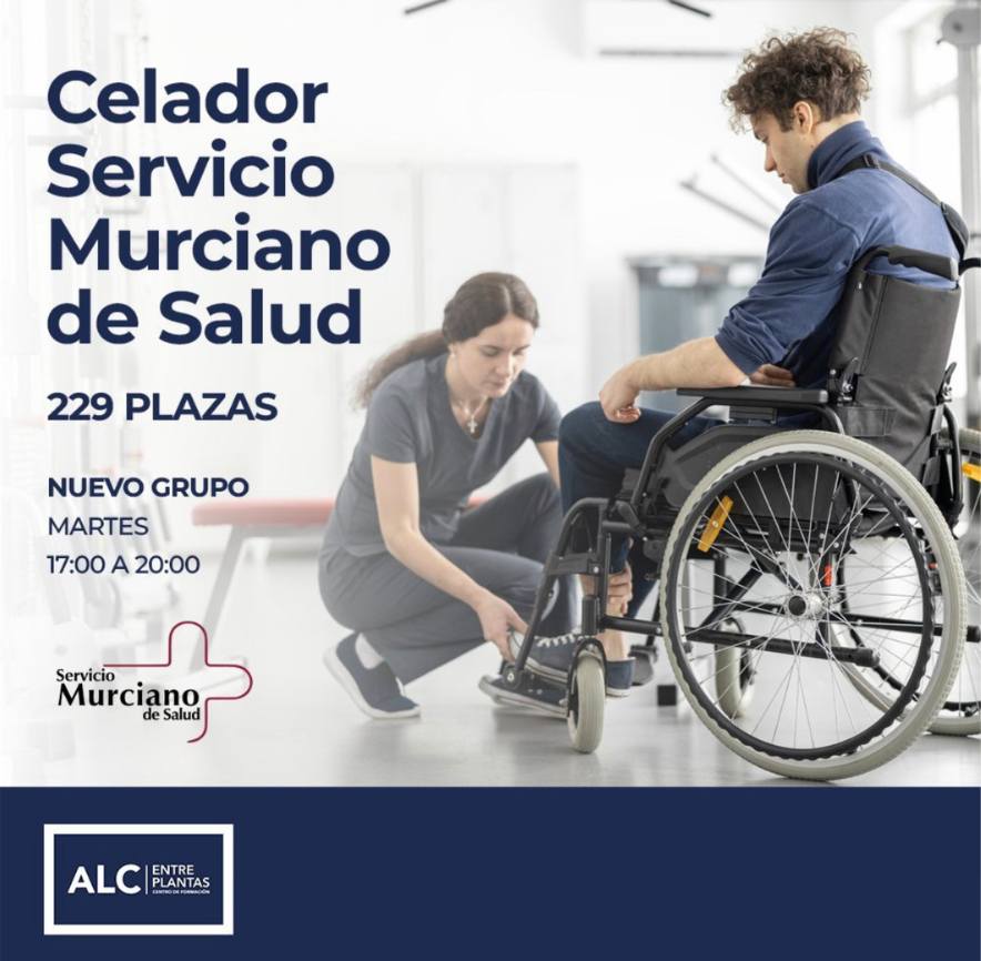Nuevo grupo celador Servicio Murciano de Salud para 229 plazas ofertadas