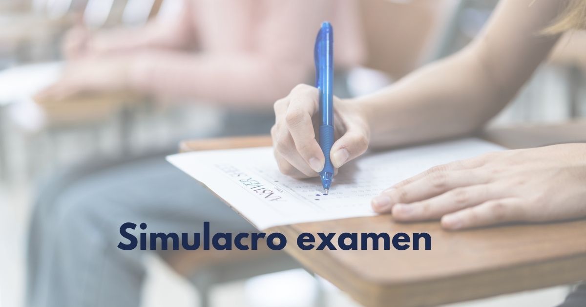 Realiza simulacros de examen durante el mes de antes del examen