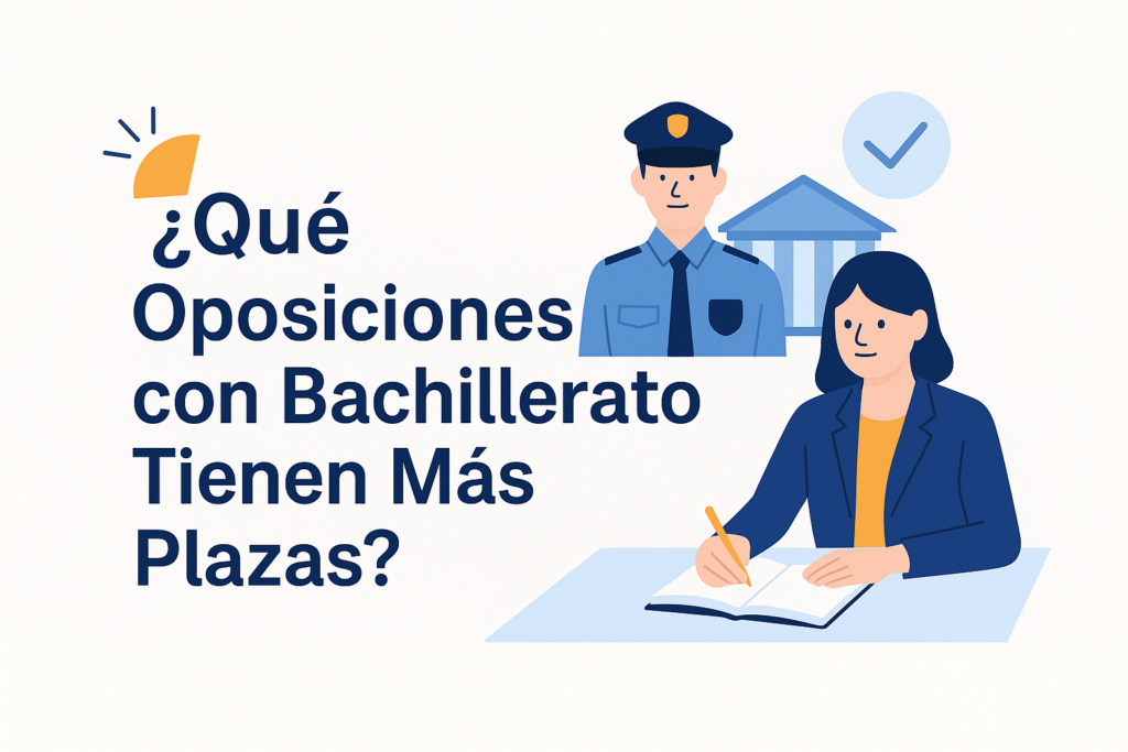 información de todas las oposiciones que puedes prepararte con bachiller