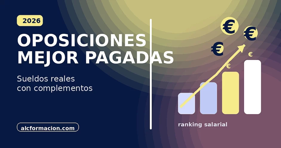 Oposiciones mejores pagadas en España en 2026
